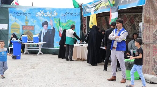 خدمت‌رسانی ۶۰ موکب خراسان شمالی به ۱۳ هزار زائر پیاده امام رضا(ع)