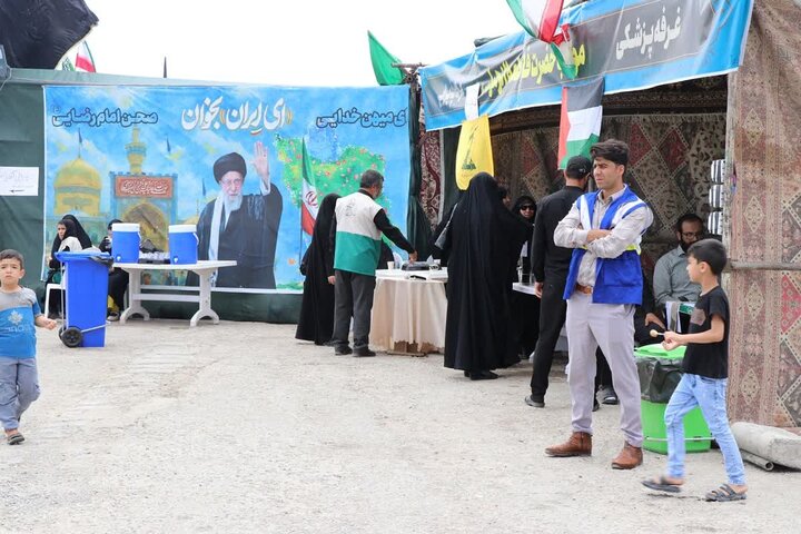 خدمت‌رسانی ۶۰ موکب خراسان شمالی به ۱۳ هزار زائر پیاده امام رضا(ع)