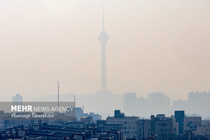وضعیت هوای تهران نارنجی و آلوده است
