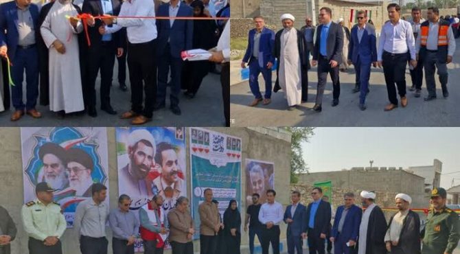 پروژه‌های عمران روستایی در تنگستان افتتاح شد