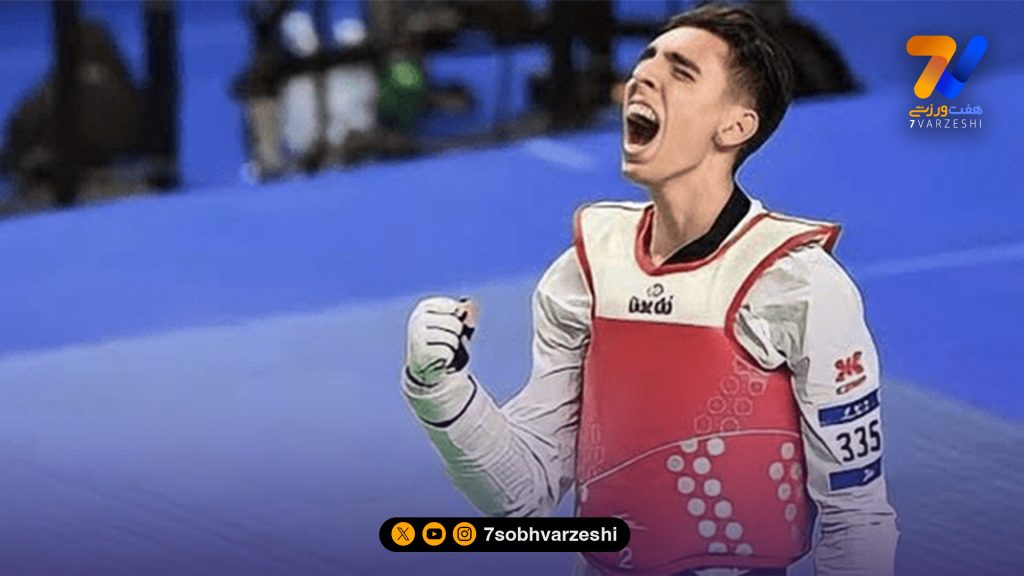 حاجی موسایی قهرمان تکواندو مدالم را به شهدای میناب تقدیم کردم